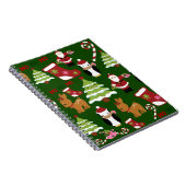 かわいいクリスマスコラージュデザインとサンタ ノートブック (右側)