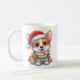 かわいいクリスマスコーギーマグ コーヒーマグカップ