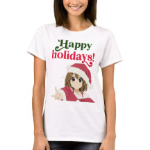 かわいいクリスマスコーディネート、アニメガール