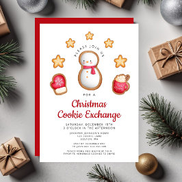 かわいいクリスマスコOKIE交換用雪だるま 招待状