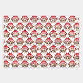 かわいいクリスマスサルが紙シーツ ラッピングペーパーシート (正面)