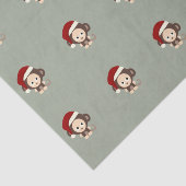 かわいいクリスマスサル 薄葉紙 (詳細)