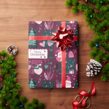 かわいいクリスマスサンタクロースのパターン