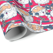かわいいクリスマスサンタクロース ラッピングペーパー (ロールコーナー)