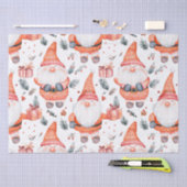 かわいいクリスマスサンタクロース 薄葉紙 (クラフト)