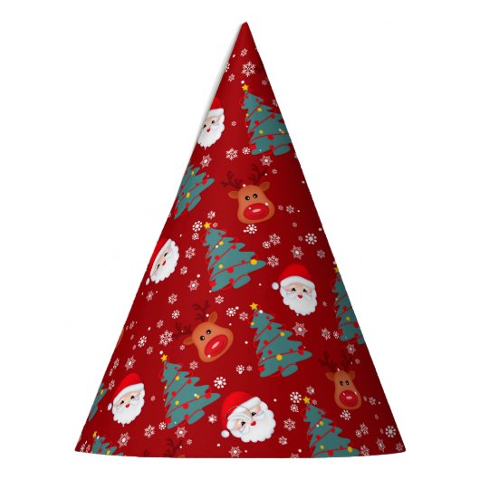 かわいいクリスマスサンタトナカイ |クリスマス休暇 パーティーハット (左)