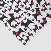 かわいいクリスマスサンタドッグ 薄葉紙 (詳細)