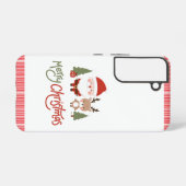 かわいいクリスマスサンタ&トナカイ SAMSUNG GALAXYケース (裏面横)