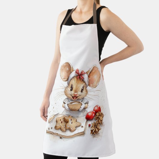 かわいいクリスマスシェフマウス エプロン (インサイチュ)