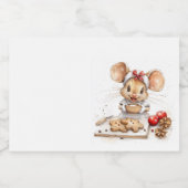 かわいいクリスマスシェフマウス フードラベル (シングルラベル)