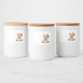 かわいいクリスマスシェフマウス フードラベル (ボトル)