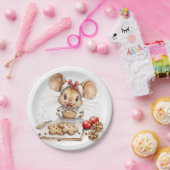 かわいいクリスマスシェフマウス ペーパープレート (パーティー)