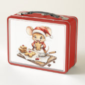 かわいいクリスマスシェフマウス メタルランチボックス (裏面)