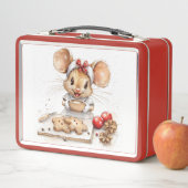 かわいいクリスマスシェフマウス メタルランチボックス (インサイチュ)