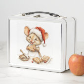 かわいいクリスマスシェフマウス メタルランチボックス (インサイチュ)
