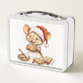 かわいいクリスマスシェフマウス メタルランチボックス (裏面)