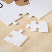 かわいいクリスマスシャギーのハイランドカウサンタ ジグソーパズル (側面)