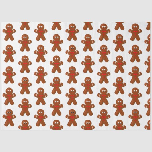 かわいいクリスマスジンガーブレッドボーイ 薄葉紙 (正面)