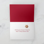 かわいいクリスマスジンジャーブレッドハウス シーズンカード (内部)