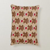 かわいいクリスマスジンジャーブレッドマンクッキークラフト アクセントクッション (裏面(縦))