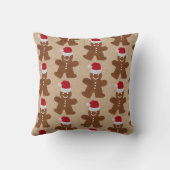 かわいいクリスマスジンジャーブレッドマンクッキークラフト クッション (裏面)