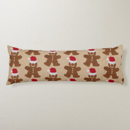 かわいいクリスマスジンジャーブレッドマンクッキークラフト ボディピロー