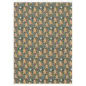 かわいいクリスマスジンジャーブレッドマンテーブルクロス テーブルクロス (正面)