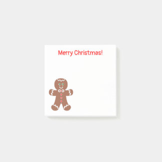 かわいいクリスマスジンジャーブレッドマン3 x 3 ポストイット