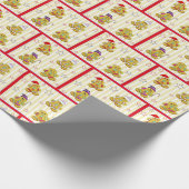 かわいいクリスマスジンジャーブレッドマン ラッピングペーパー (角)