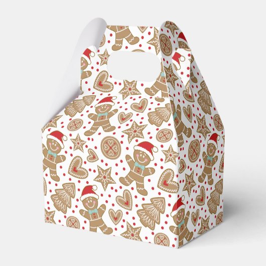 かわいいクリスマスジンジャーブレッド フェイバーボックス (正面サイド)