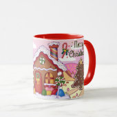 かわいいクリスマスジンジャーブレッド マグカップ (正面右)