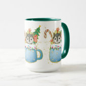 かわいいクリスマススイートウルフマグカップ マグカップ (正面右)