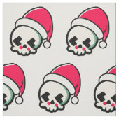 かわいいクリスマススカル ファブリック (見本)