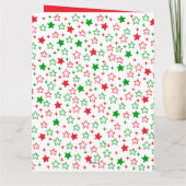 かわいいクリスマススター カード (裏面)