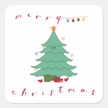 かわいいクリスマスステッカー