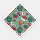 かわいいクリスマスストッキングとサンタハット (コーナー)