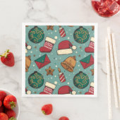 かわいいクリスマスストッキングとサンタハット (インサイチュ)