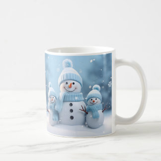 かわいいクリスマススノーマンマグカップ | あったかウィンターマグ コーヒーマグカップ