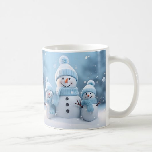 かわいいクリスマススノーマンマグカップ | あったかウィンターマグ コーヒーマグカップ (右)