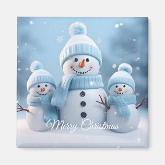 かわいいクリスマススノーマンマグネット マグネット