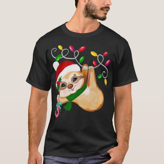かわいいクリスマススロスキャンディーケーン Tシャツ (正面)