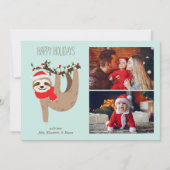 かわいいクリスマススロット2フォトコラージュ シーズンカード (正面)