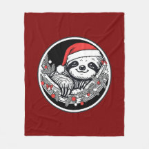 かわいいクリスマススローブランケット