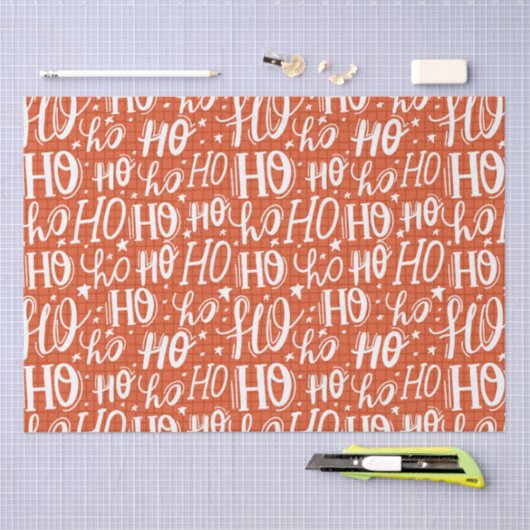 かわいいクリスマスゼブラシックモダン 薄葉紙 (クラフト)