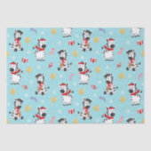 かわいいクリスマスゼブラシックモダン 薄葉紙 (正面)