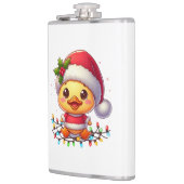 かわいいクリスマスダック漫画Santa-68362 フラスク (左)