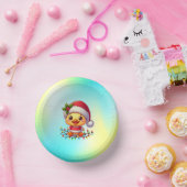 かわいいクリスマスダック漫画Santa-68362 ペーパーボウル (パーティー)