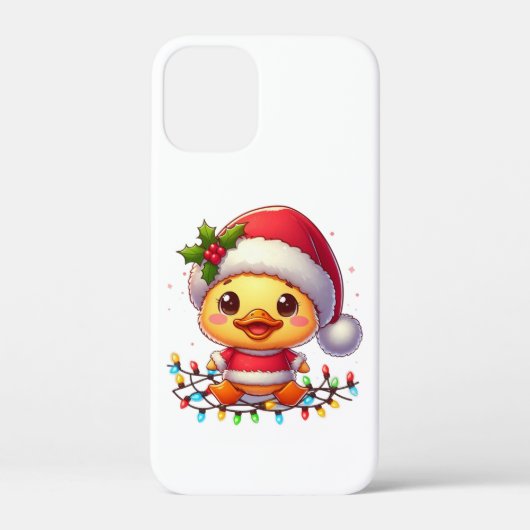 かわいいクリスマスダック漫画Santa-68362 Case-Mate iPhoneケース (裏面)
