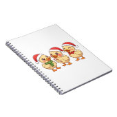 かわいいクリスマスダック | フェスティブホリデー ノートブック (右側)