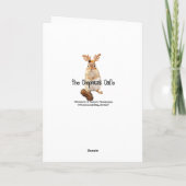 かわいいクリスマスチップムンク シーズンカード (裏面)